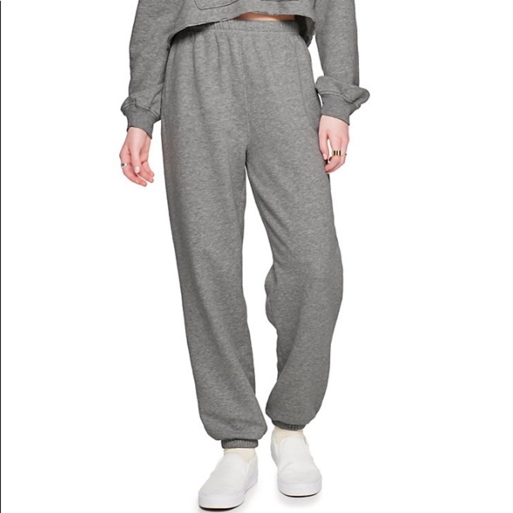 High waisted Oversized boyfriend joggers